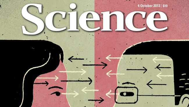 Обложка номера журнала Science, посвященного взаимодействию науки и общества Обложка номера журнала Science, посвященного взаимодействию науки и общества
