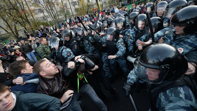 Беспорядки в московском районе Бирюлево