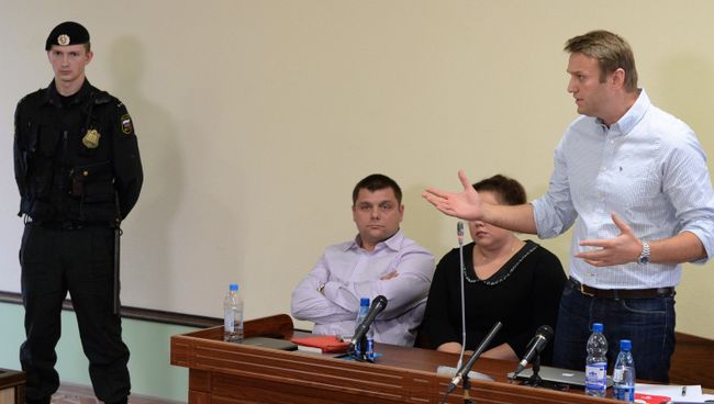 Рассмотрение апелляционных жалоб А.Навального по делу Кировлеса. Архивное фото Рассмотрение апелляционных жалоб А.Навального по делу Кировлеса. Архивное фото