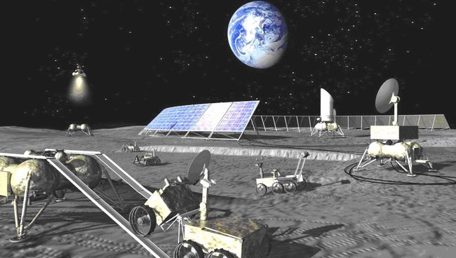 Будущая российская лунная база глазами художника Будущая российская лунная база глазами художника