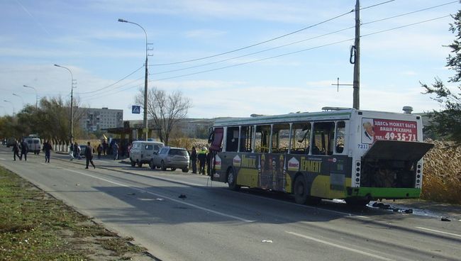 Взрыв в пассажирском автобусе в г. Волгоград. Архивное фото