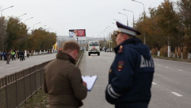 На месте взрыва автобуса в Волгограде. Архивное фото