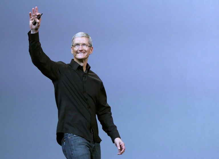 Глава Apple Тим Кук на мероприятии Apple Глава Apple Тим Кук на мероприятии Apple
