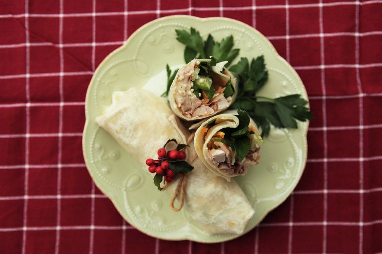 Роллы с курицей и свежим огурцом