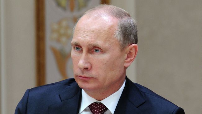 Президент России Владимир Путин на заседании Высшего Евразийского экономического совета. Фото с места события