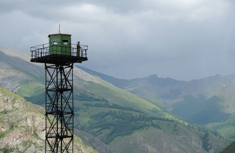 Пограничная застава в Республике Алтай