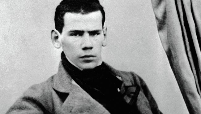 Русский писатель Лев Николаевич Толстой, 1849 год Русский писатель Лев Николаевич Толстой, 1849 год