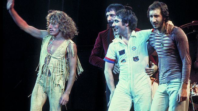 Группа The Who, 1975, архивное фото Группа The Who, 1975, архивное фото