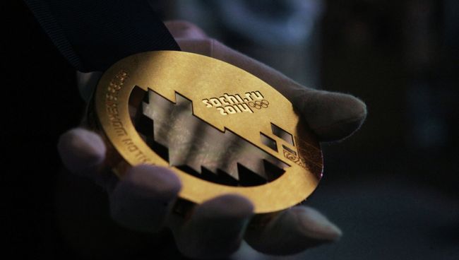 Золотая медаль зимней Олимпиады-2014 Золотая медаль зимней Олимпиады-2014