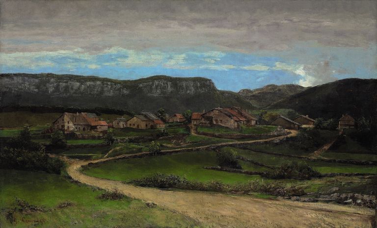 Гюстав Курбе. Пейзаж близ Орнана