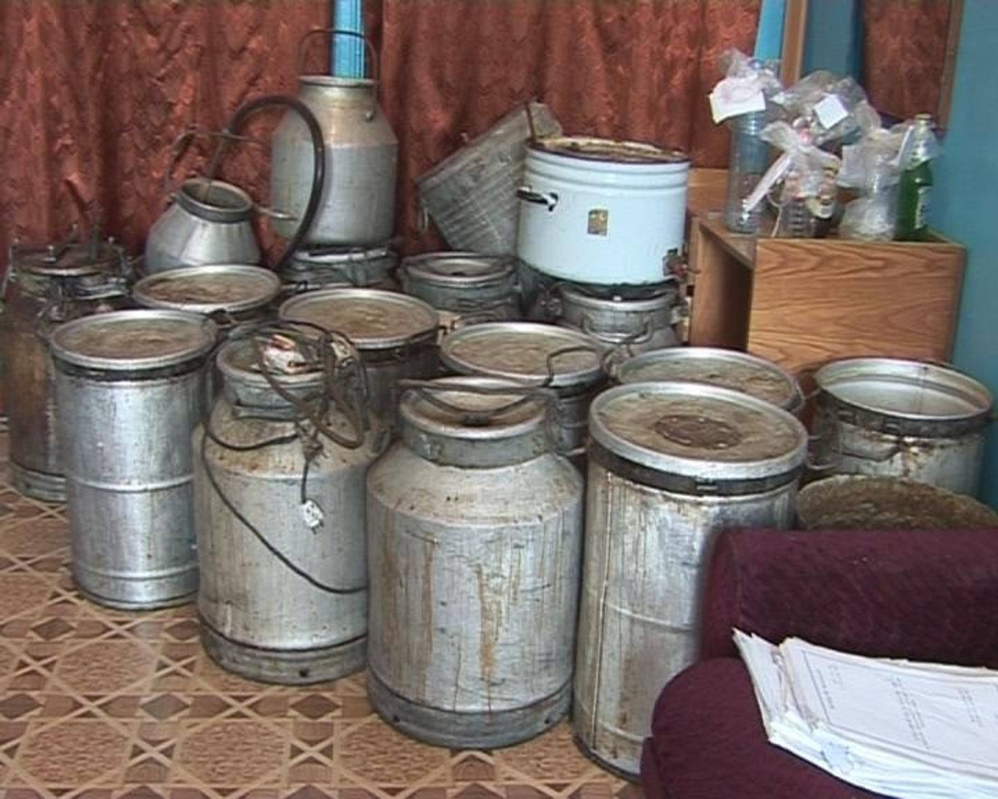 Изъятый в Приамурье самогон Изъятый в Приамурье самогон