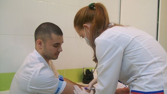 Потенциальные доноры костного мозга сдали кровь в одной из клиник Ижевска Потенциальные доноры костного мозга сдали кровь в одной из клиник Ижевска