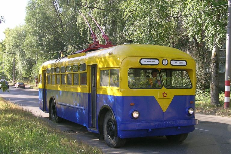 Советский троллейбус типа МТБ-82 из музея, фото из архива Советский троллейбус типа МТБ-82 из музея, фото из архива