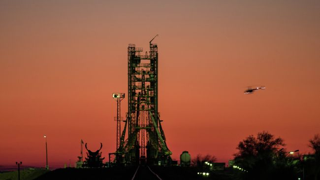 Пусковая площадка на космодроме Байконур. Архивное фото Пусковая площадка на космодроме Байконур. Архивное фото
