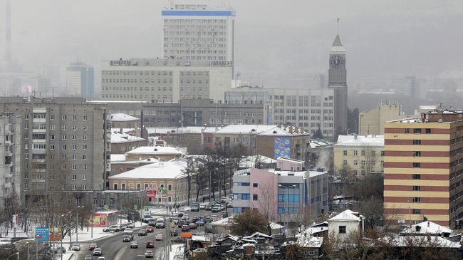 Красноярск ранней зимой