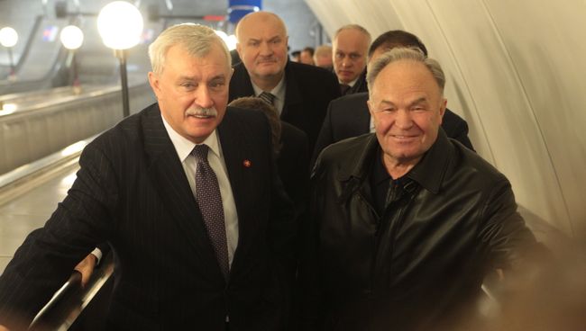 Открытие нового вестибюля станции метро Спасская в Петербурге. Фото с места события Открытие нового вестибюля станции метро Спасская в Петербурге. Фото с места события