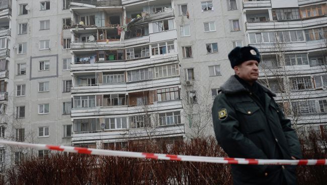 На месте взрыва газа в девятиэтажке в Подмосковье
