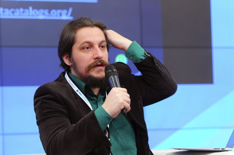 Директор НП Информационная культура Иван Бегтин на московском хакатоне Директор НП Информационная культура Иван Бегтин на московском хакатоне