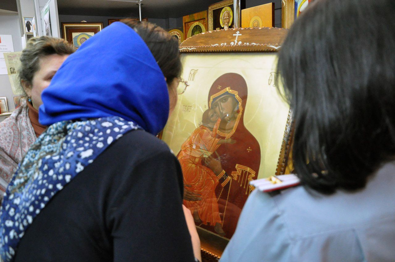 Владимирская икона Божией Матери, написанная новосибирским заключенным - РИА Новости, 1920, 27.06.2023