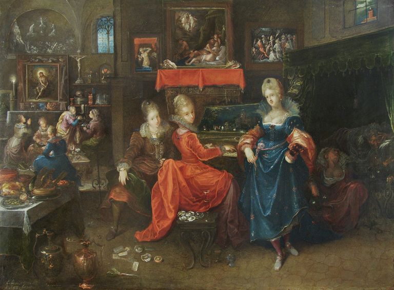 Франс Франкен Младший. Притча о глупых и умных девах. Антверпен, 1581 - 1642 Франс Франкен Младший. Притча о глупых и умных девах. Антверпен, 1581 - 1642