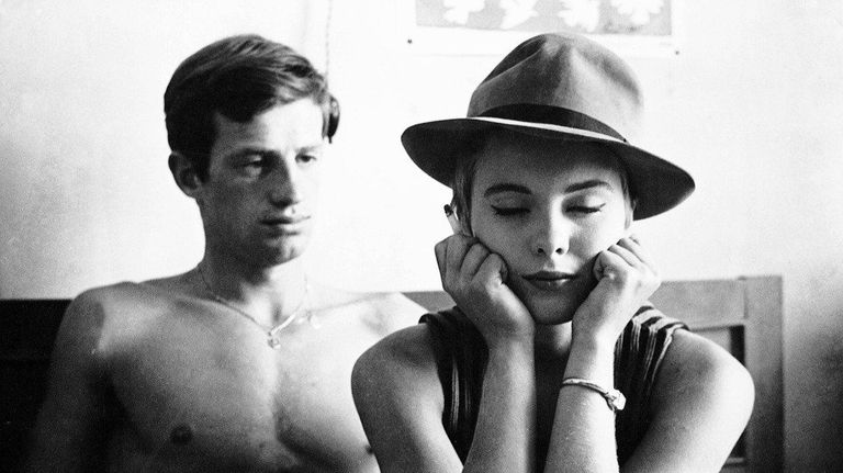Кадр из фильма На последнем дыхании, 1960. Кадр из фильма На последнем дыхании, 1960.