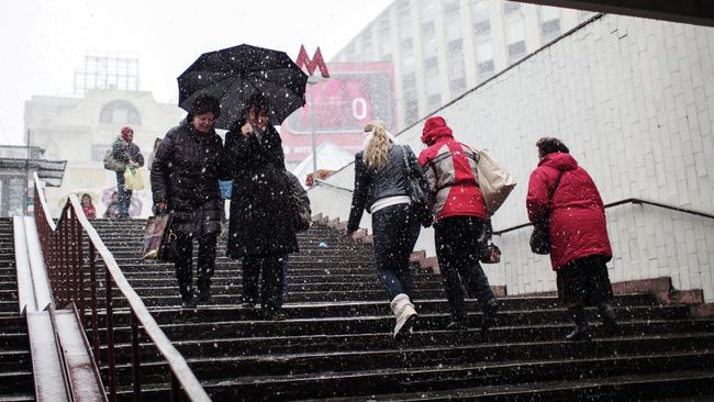 Снег в Москве