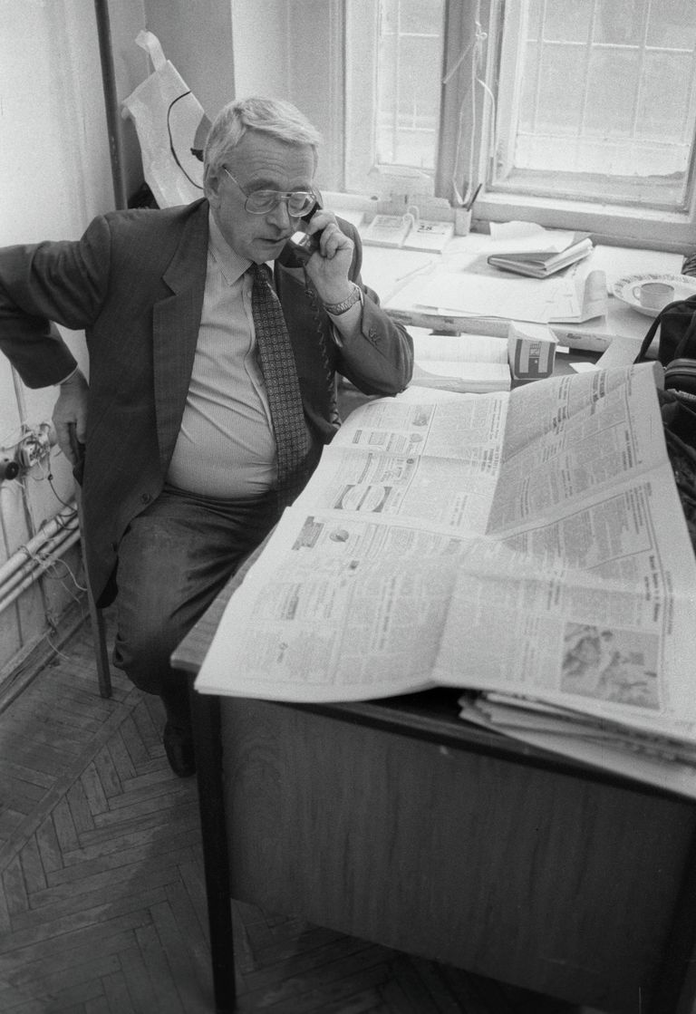 Архив. Главный редактор Общей газеты Егор Яковлев, Москва, 1994 год. Архив. Главный редактор Общей газеты Егор Яковлев, Москва, 1994 год.