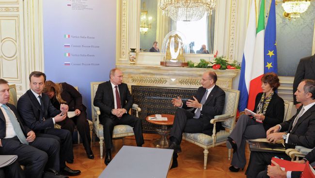 Визит В.Путина в Италию