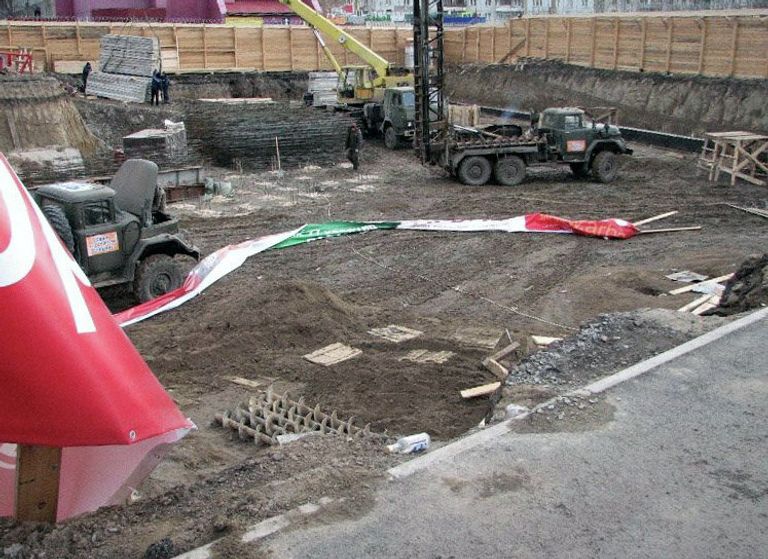 Разрушение в Красноярске после сильного ветра
