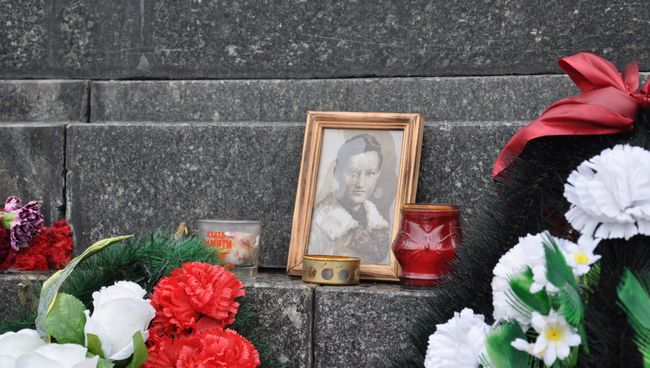 Место казни Зои Космодемьянской в деревне Петрищево. Архивное фото