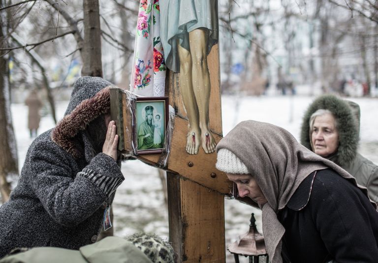 Крестный ход под лозунгом Украина, Россия, Беларусь - вместе Святая Русь! в Киеве Крестный ход под лозунгом Украина, Россия, Беларусь - вместе Святая Русь! в Киеве