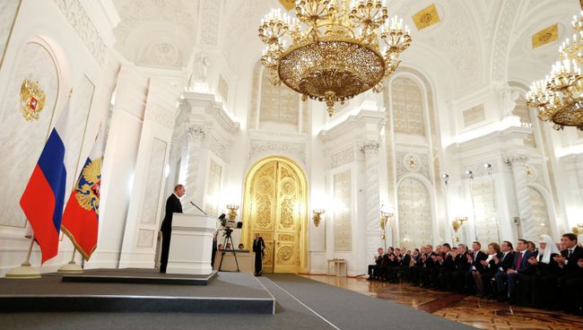 Обращение Президента РФ В. Путина с ежегодным посланием к Федеральному собранию