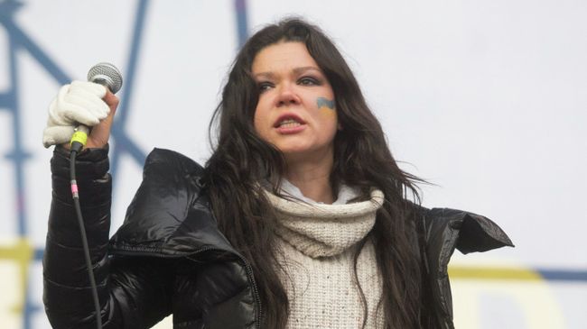 Певица Руслана на митинге. Архивное фото
