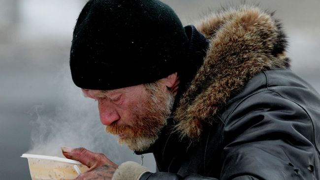 Обед для бездомных Обед для бездомных