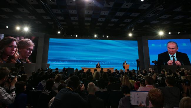 Большая пресс-конференция Владимира Путина Большая пресс-конференция Владимира Путина