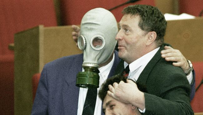 Лидер ЛДПР Владимир Жириновский среди коллег Лидер ЛДПР Владимир Жириновский среди коллег
