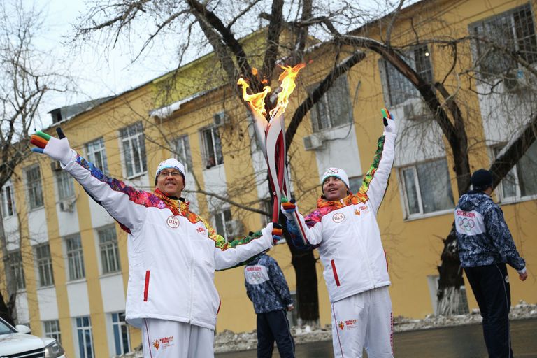 Эстафета олимпийского огня в Самаре Эстафета олимпийского огня в Самаре