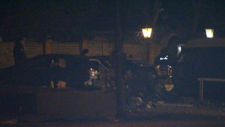 На месте взрыва в Пятигорске На месте взрыва в Пятигорске