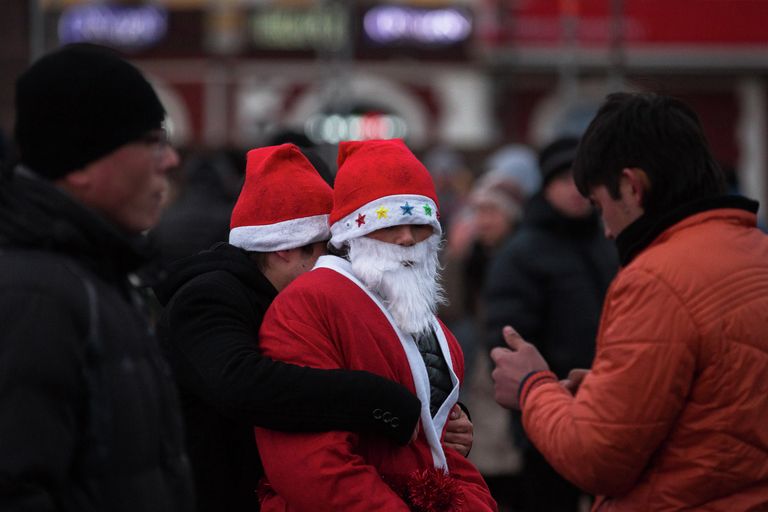 Новый год во Владивостоке: люди, лошади, концерты Новый год во Владивостоке: люди, лошади, концерты