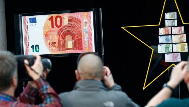 ЕЦБ представил новую банкноту достоинством 10 евро ЕЦБ представил новую банкноту достоинством 10 евро