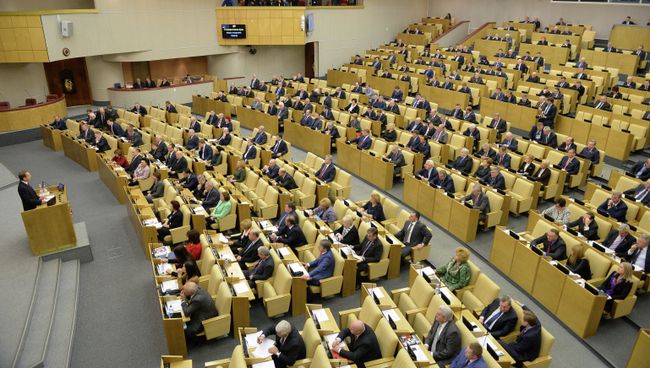 Пленарное заседание Госдумы РФ, архивное фото