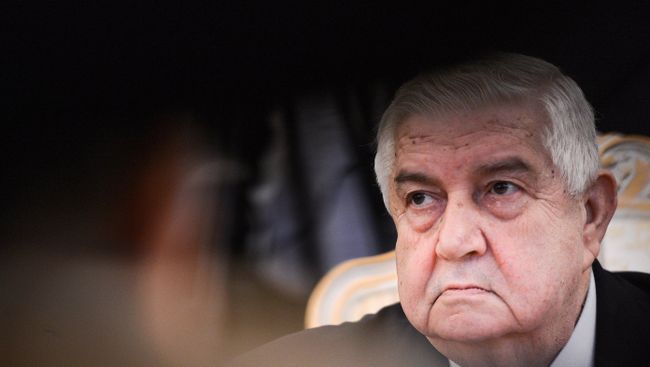 Министр иностранных дел Сирии Валид Муаллем, архивное фото