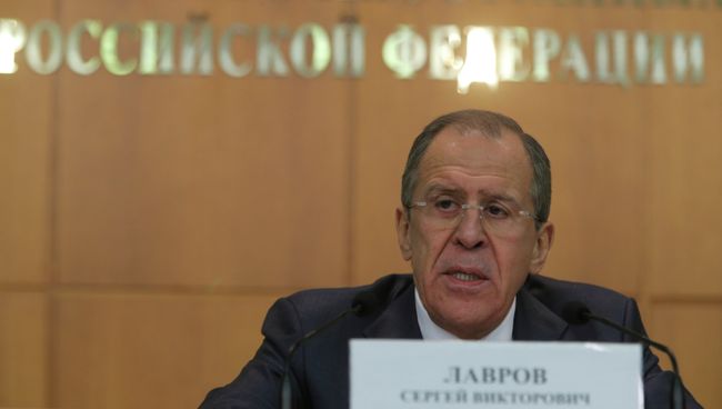 Пресс-конференция главы МИД России С.Лаврова