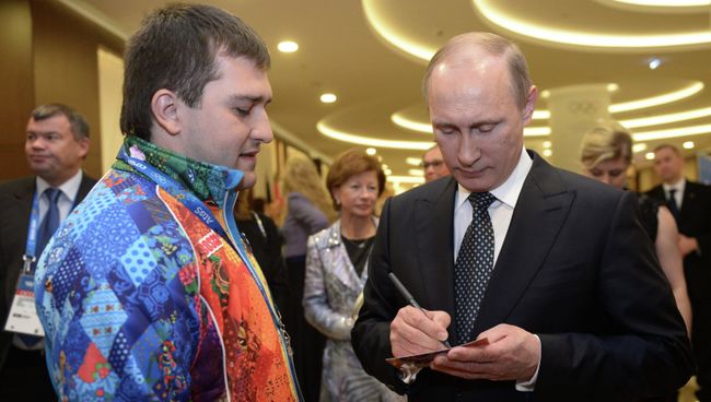 В.Путин встретился с волонтером И. Радько