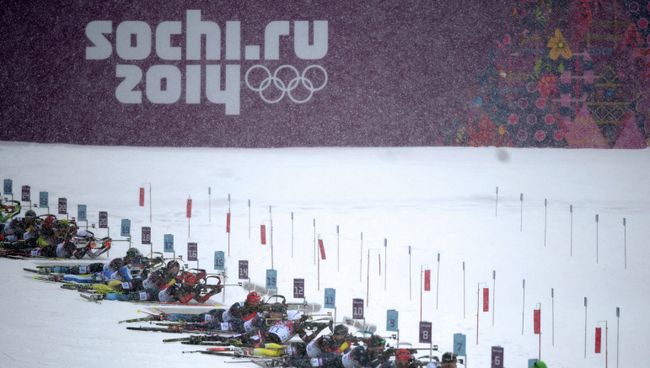 Олимпиада 2014. Биатлон. Мужчины. Масс-старт Олимпиада 2014. Биатлон. Мужчины. Масс-старт