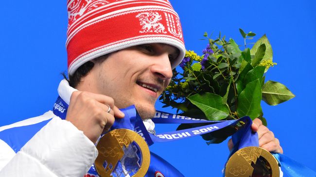 Вик Уайлд (Россия), завоевавший золотую медаль в параллельном слаломе среди мужчин. Архивное фото