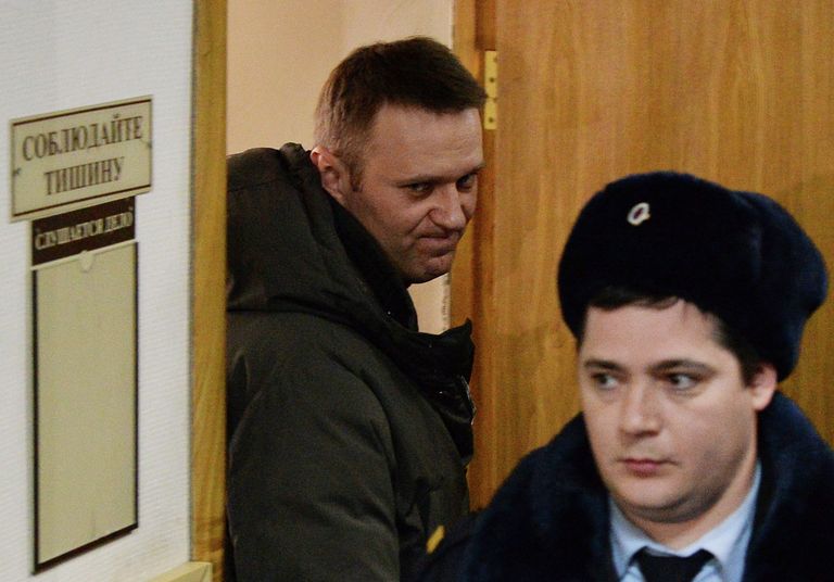Оппозиционный политик Алексей Навальный