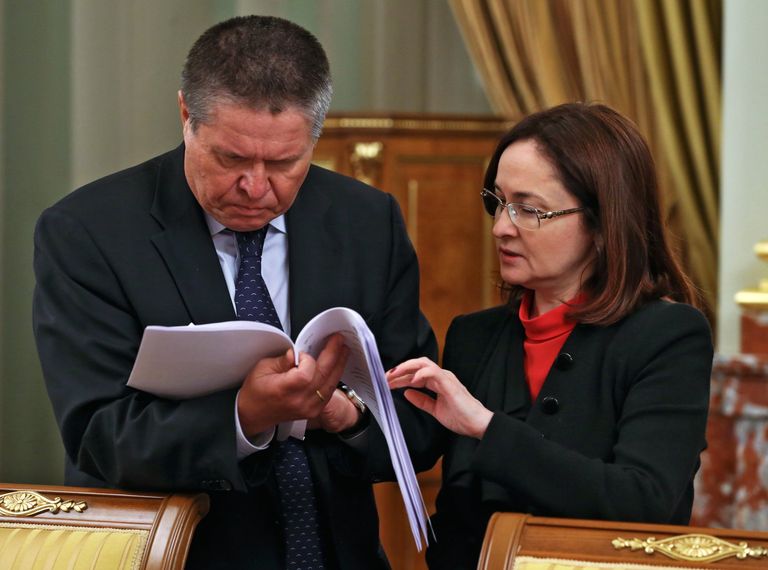 Министр экономического развития РФ Алексей Улюкаев и глава Центрального банка РФ Эльвира Набиуллина