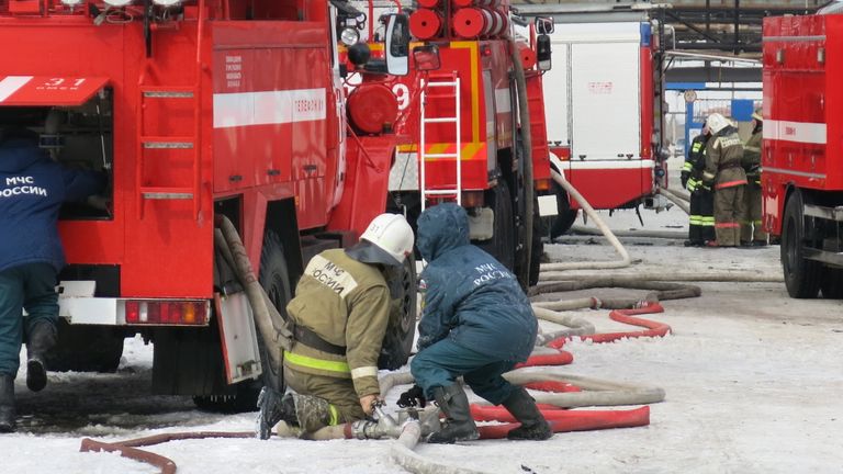 Взрыв на заводе в Омске Взрыв на заводе в Омске