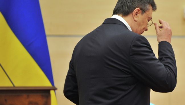 Отстраненный от должности президента Украины Виктор Янукович. Архивное фото